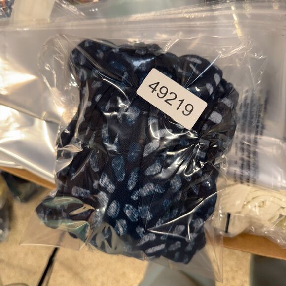 LulaRoe Top Women M Medium Blue Geometric Turtleneck Long Sleeve Casual Comfort - Picture 7 of 7